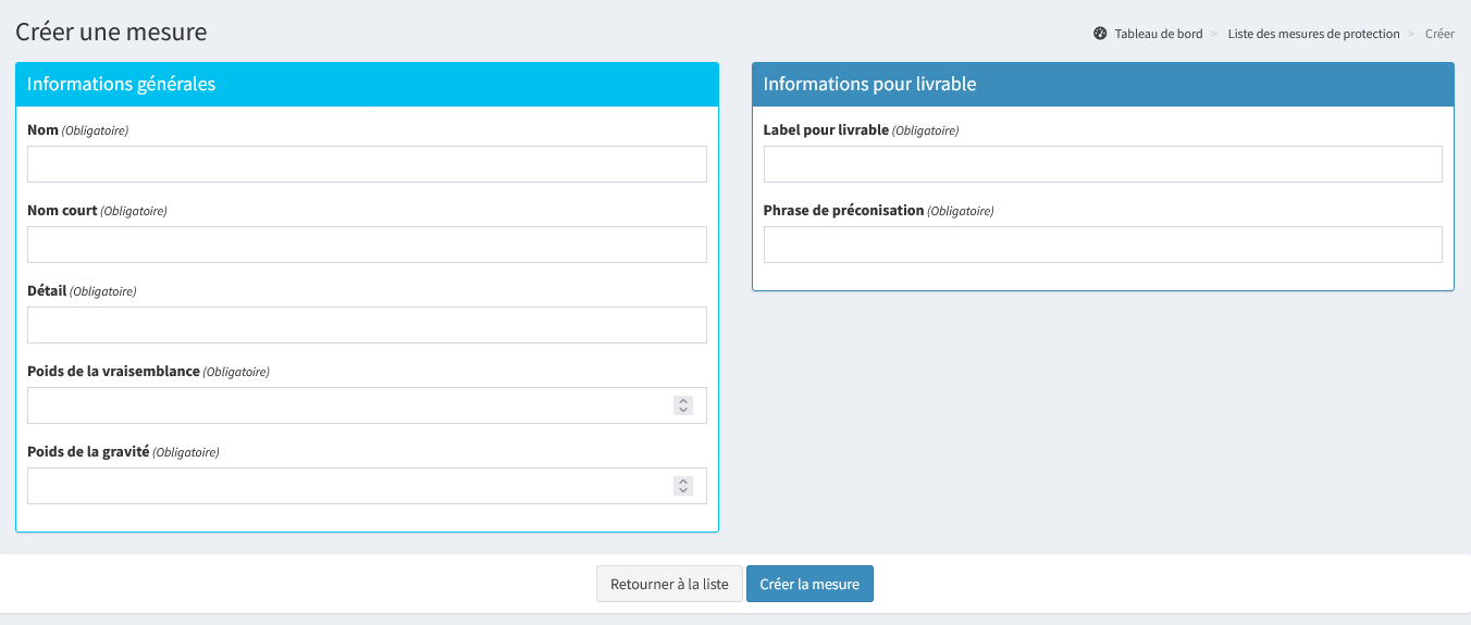 Ajouter une mesure de protection