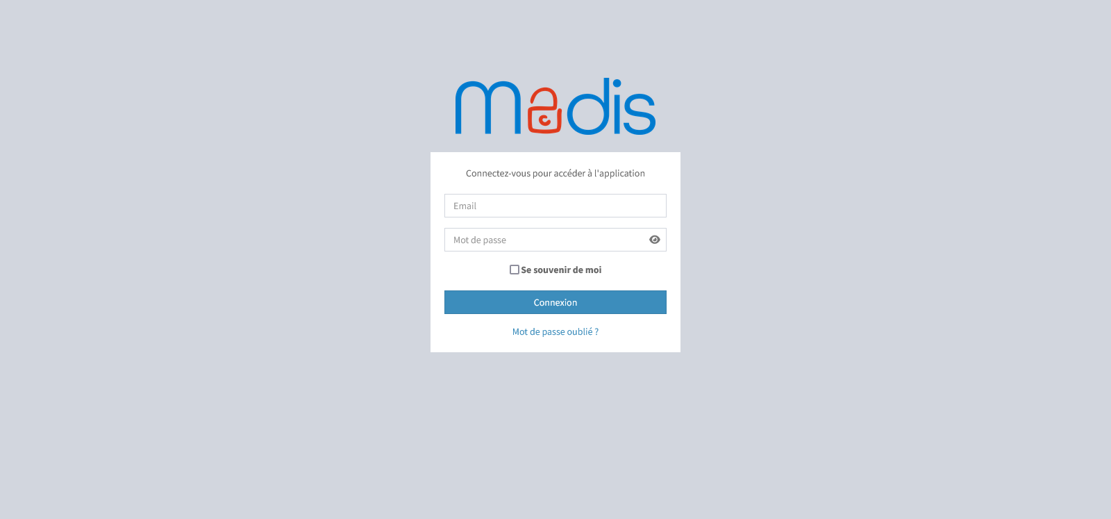 Page de connexion