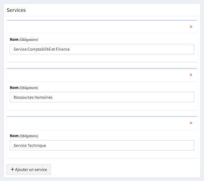 Ajouter un service