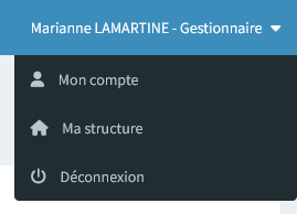 Accès à son compte, sa structure, et à la déconnexion